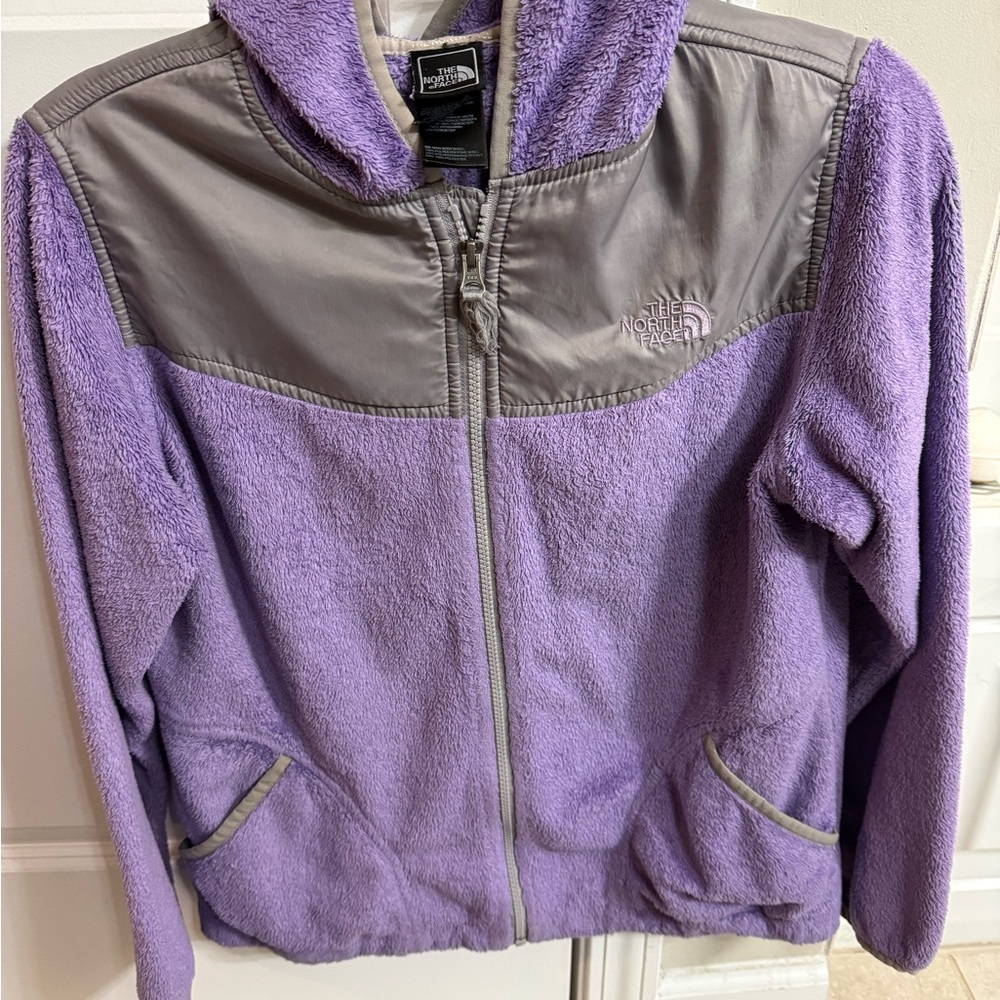 The North Face Lavender and Gray Fleece Jacket